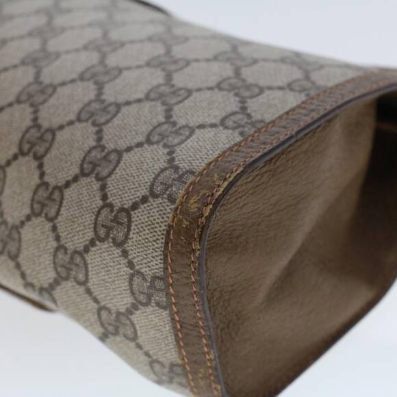 GUCCI GG Canvas Web Sherry Line Clutch Bag Beige Red Green 89.01.033 - Picture 16 of 16